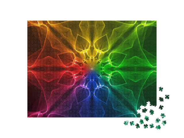 Puzzle 1000 Teile „Buntes Chakra-Mandala“