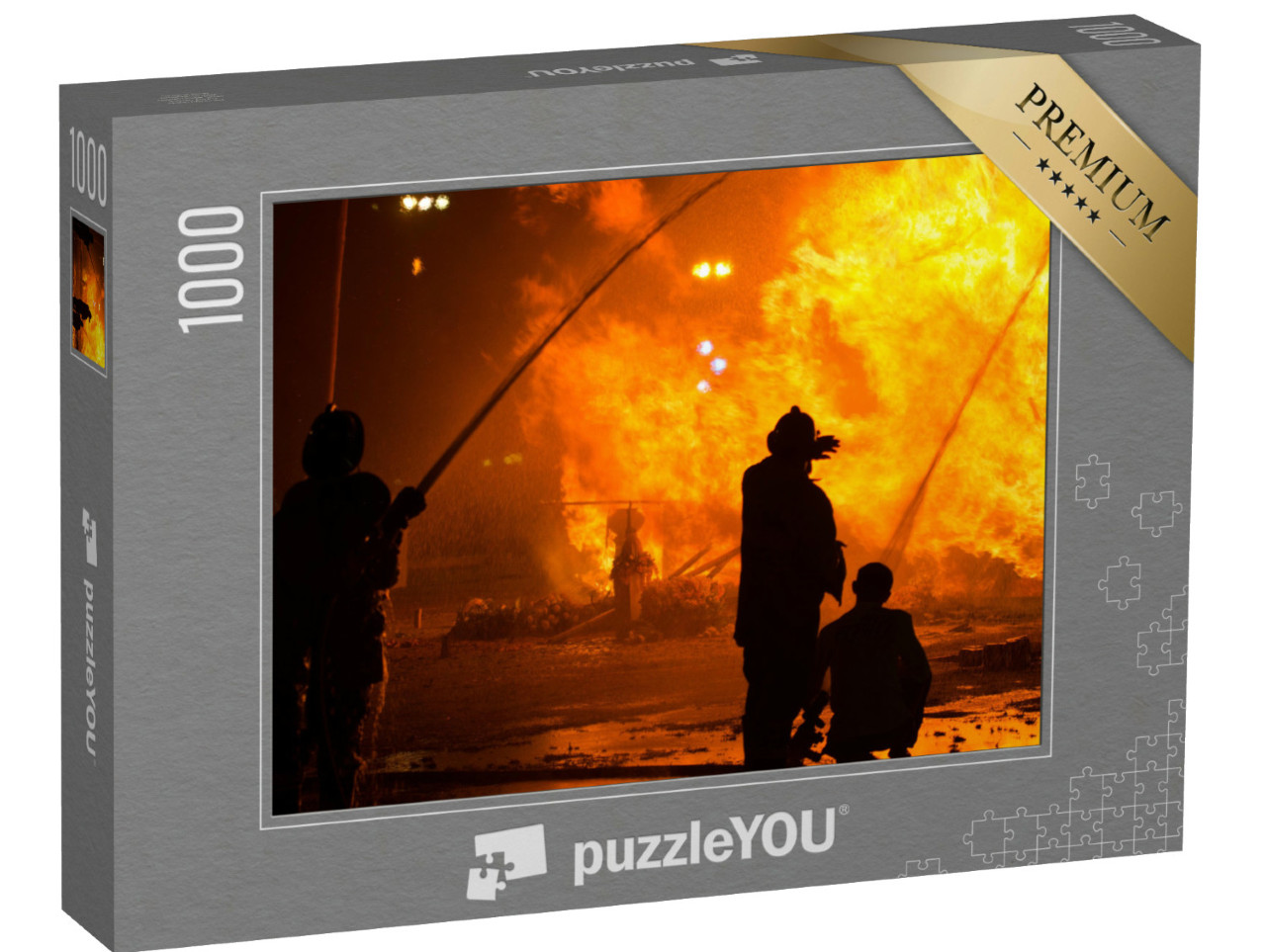 Puzzle 1000 Teile „Feuerwehr im Einsatz“