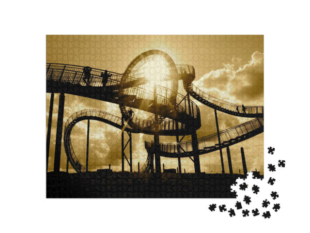 Puzzle 1000 Teile „Ruhrgebiet, Deutschland: Industrie und Wahrzeichen“