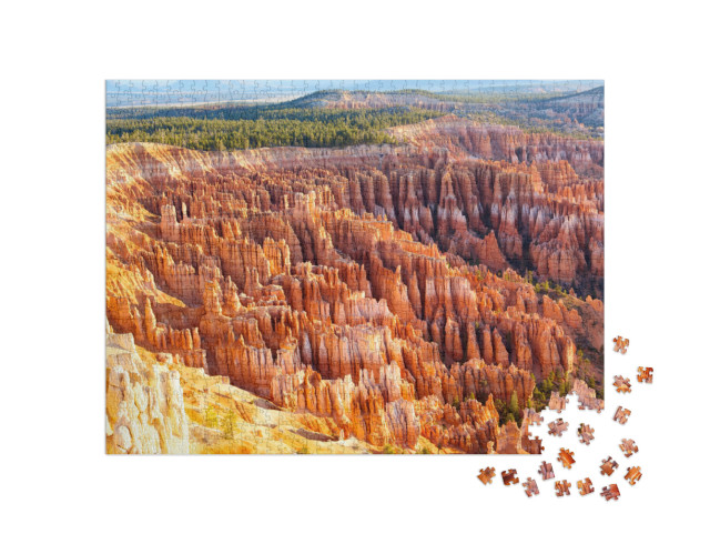 Puzzle 1000 Teile „Amphitheater vom Inspiration Point bei Sonnenaufgang, Bryce Canyon National Park, Utah“