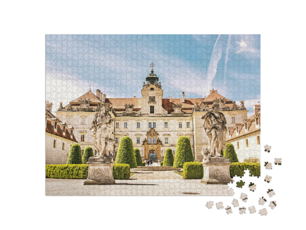 Puzzle 1000 Teile „Barockresidenzen von Valtice, Mitteleuropa“