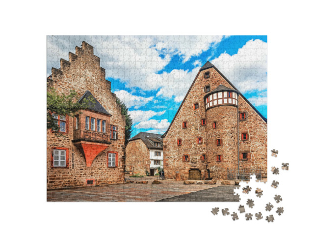 Puzzle 1000 Teile „Historische Altstadt von Marburg“
