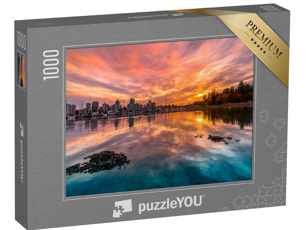 Puzzle 1000 Teile „Stanley Park bei Sonnenuntergang, Vancouver“