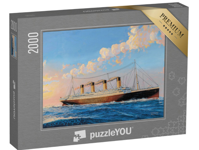 Puzzle 2000 Teile „Titanic Sonnenaufgang am Morgen des 11. April 1912“