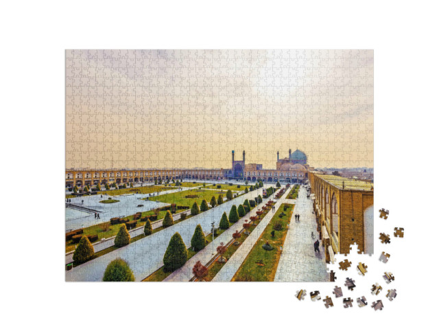 Puzzle 1000 Teile „Naqsh-e Jahan Platz in Isfahan, Iran, UNESCO-Weltkulturerbe“