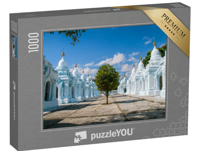 Puzzle 1000 Teile „Atemberaubende Architektu der Kuthodaw-Pagode, Mandalay, Myanmar“