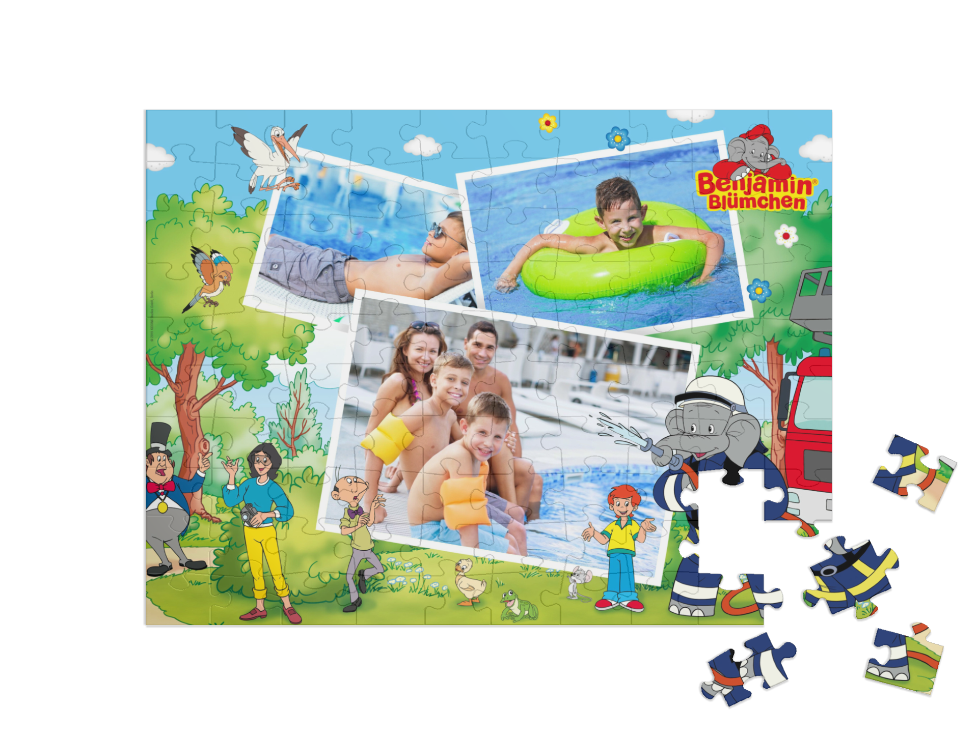 „Feuerwehr“ in Querformat Collage