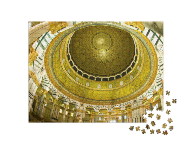 Puzzle 1000 Teile „Innenansicht der Kuppel des Felsendoms, Jerusalem“