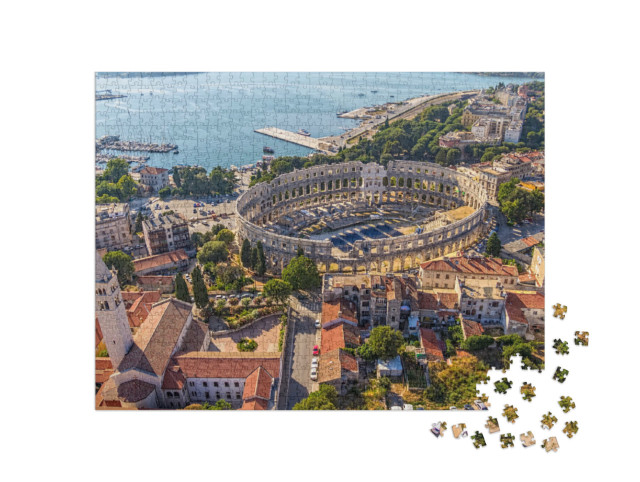 Puzzle 1000 Teile „Römische Arena von Pula: UNESCO-Weltkulturerbe, Kroatien“