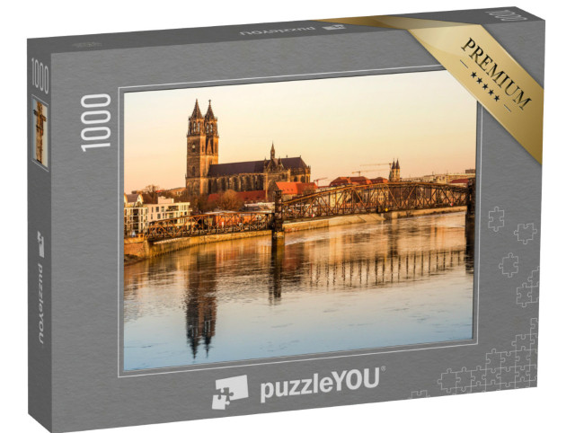 Puzzle 1000 Teile „Magdeburg, Landeshauptstadt von Sachsen-Anhalt, Deutschland“