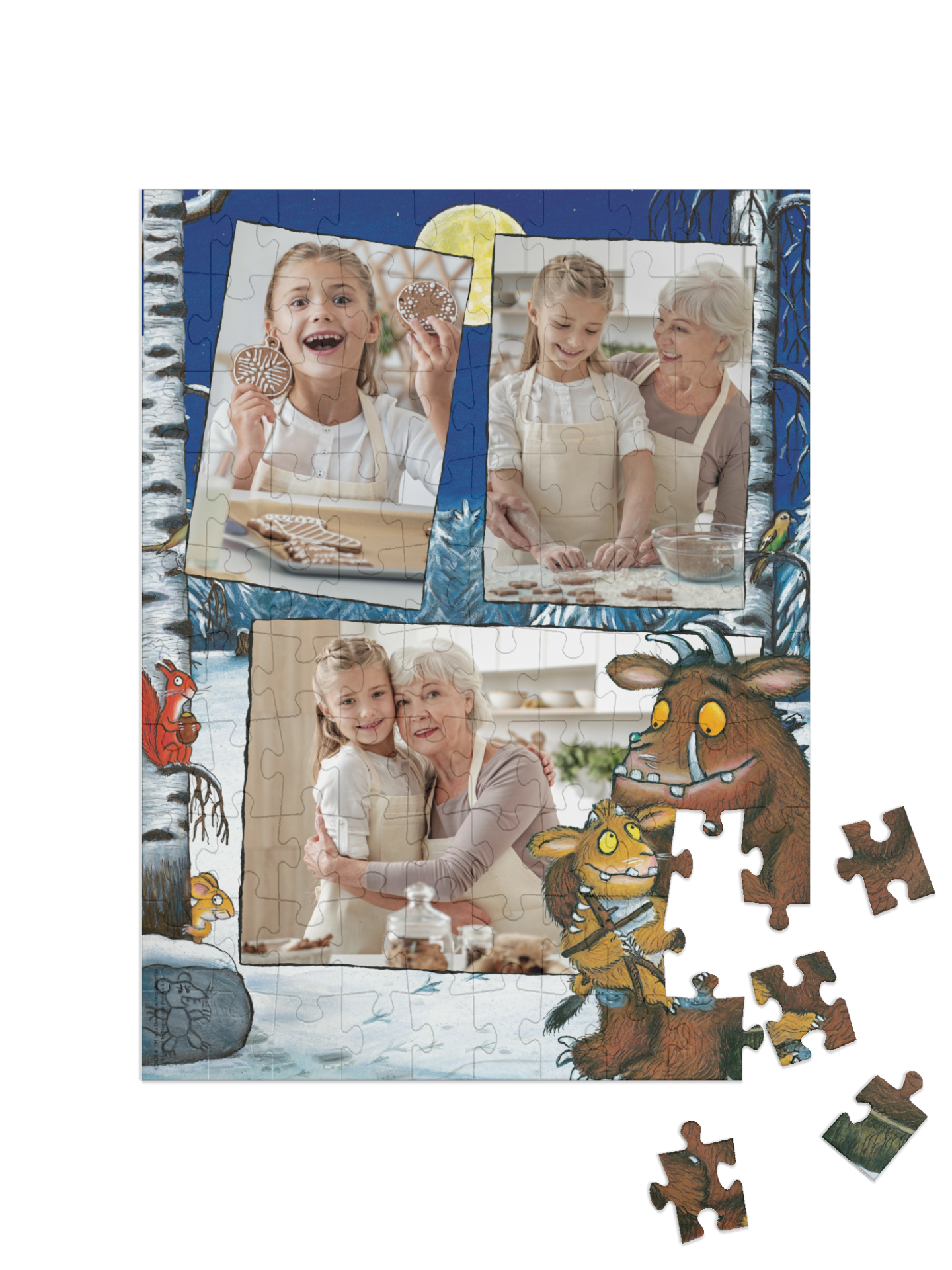 „Grüffelokind“ in Hochformat Collage