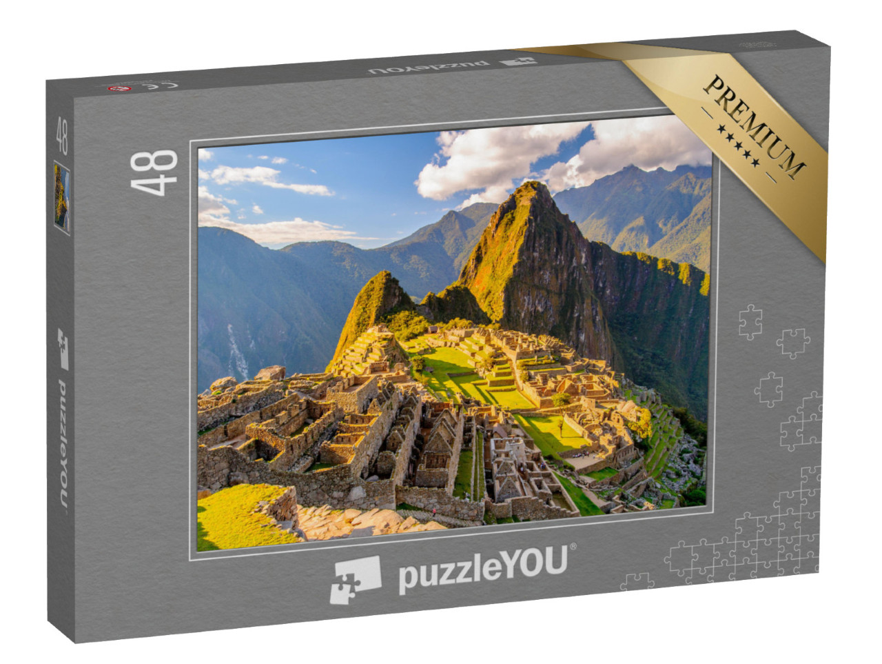 Puzzle 48 Teile „Peru, Südamerika: Machu Picchu, UNESCO-Weltkulturerbe“