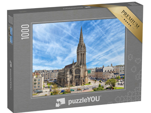 Puzzle 1000 Teile „Kirche Saint-Pierre in Caen, Normandie, Frankreich“