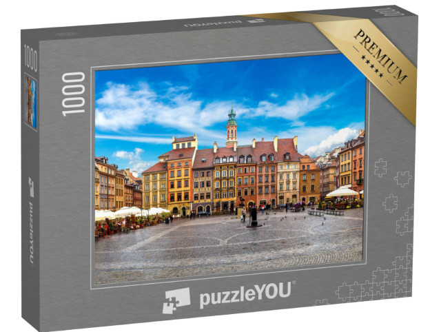 Puzzle 1000 Teile „Altstädter Platz von Warschau im Sommer, Polen“