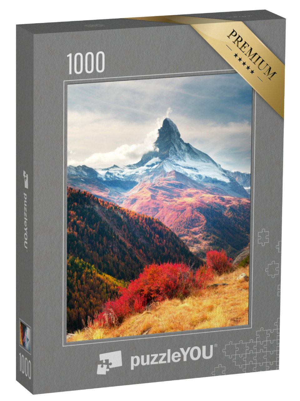 Puzzle 1000 Teile „Matterhorngipfel im Herbst, Schweiz“