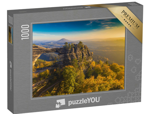 Puzzle 1000 Teile „Pravcicka Tor, Böhmisch-Sächsische Schweiz, Tschechische Republik“