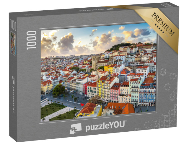 Puzzle 1000 Teile „Altes Stadtviertel Alfama, Lissabon, Portugal“