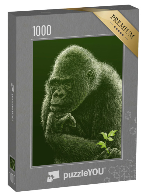 Puzzle 1000 Teile „Gorilla“