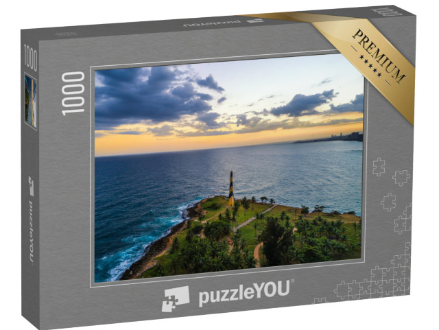 Puzzle 1000 Teile „Leuchtturm Santo Domingo“