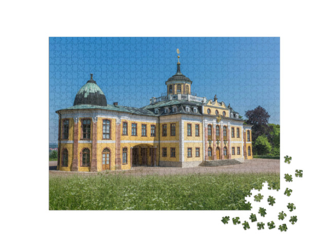 Puzzle 1000 Teile „Das barocke Schloss Belvedere in Weimar, Thüringen“