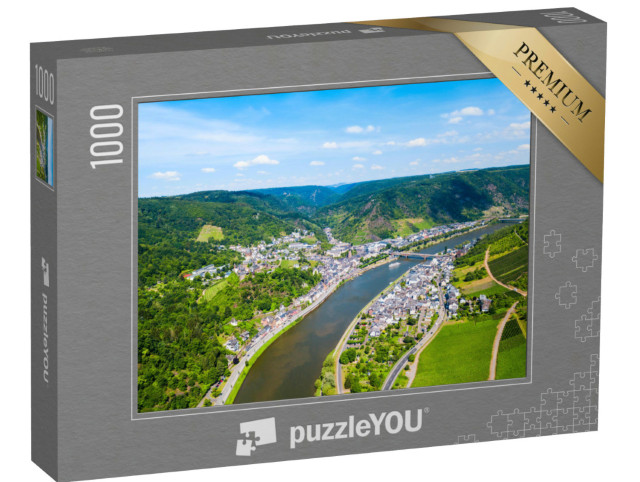 Puzzle 1000 Teile „Malerische Stadt Cochem im Moseltal, Deutschland“