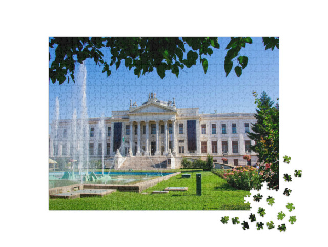 Puzzle 1000 Teile „Der schöne blühende Rosengarten von Szeged, Ungarn“