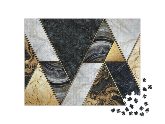 Puzzle 1000 Teile „Abstraktes Marmor-Mosaik“