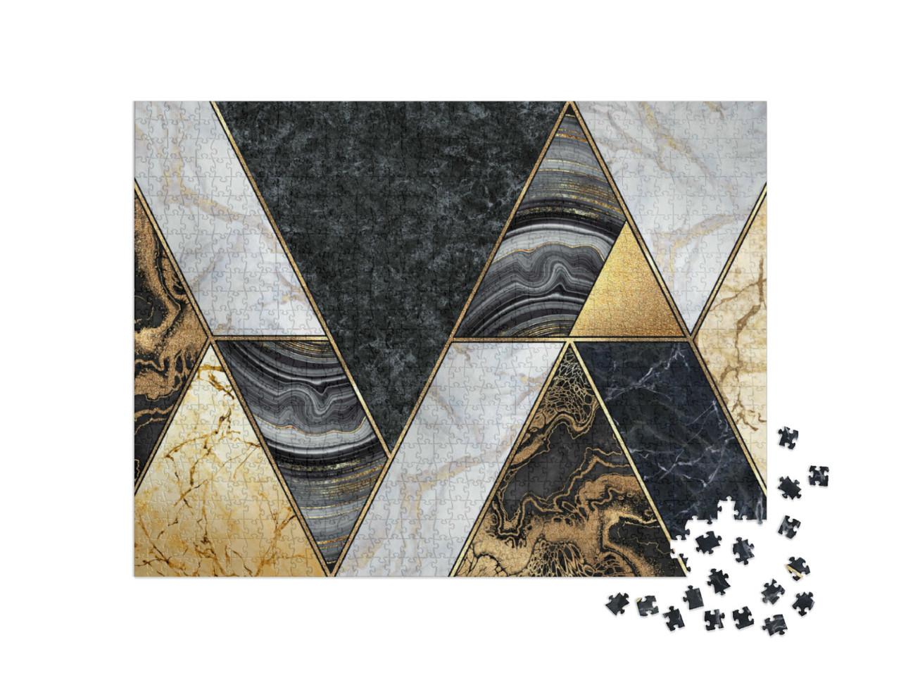 Puzzle 1000 Teile „Abstraktes Marmor-Mosaik“