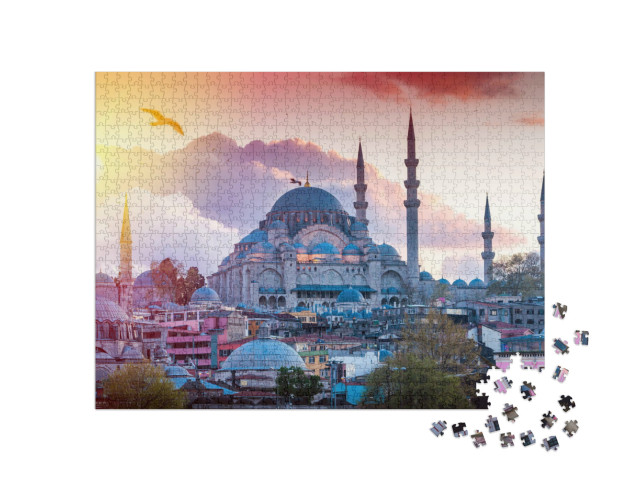 Puzzle 1000 Teile „Istanbul, Ansicht der türkischen Hauptstadt“