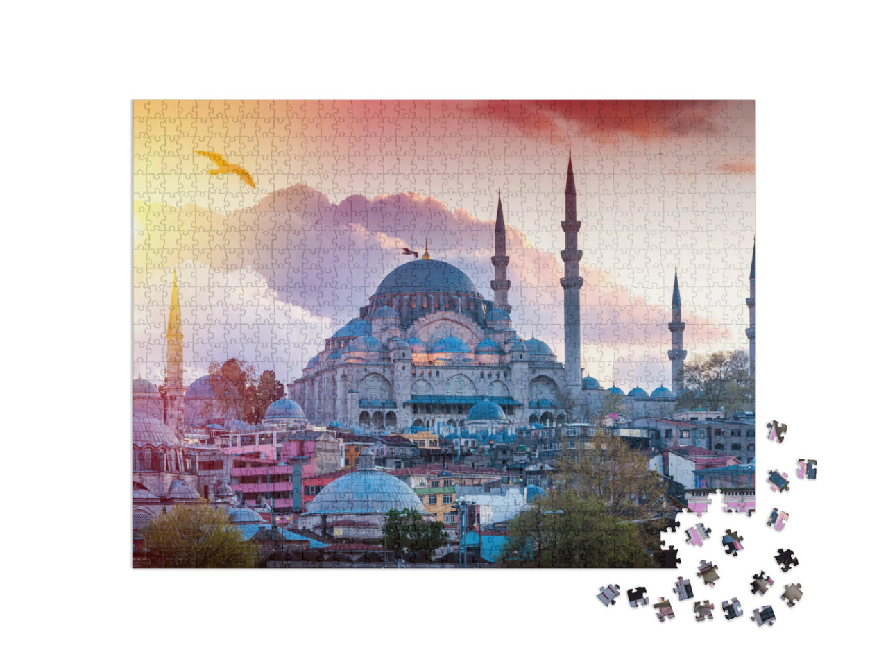 Puzzle 1000 Teile „Istanbul, Ansicht der türkischen Hauptstadt“