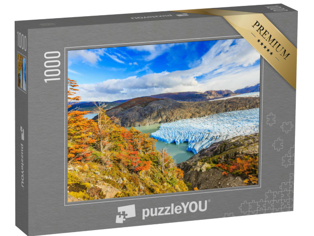 Puzzle 1000 Teile „Gletscher im Torres Del Paine National Park, Chile“