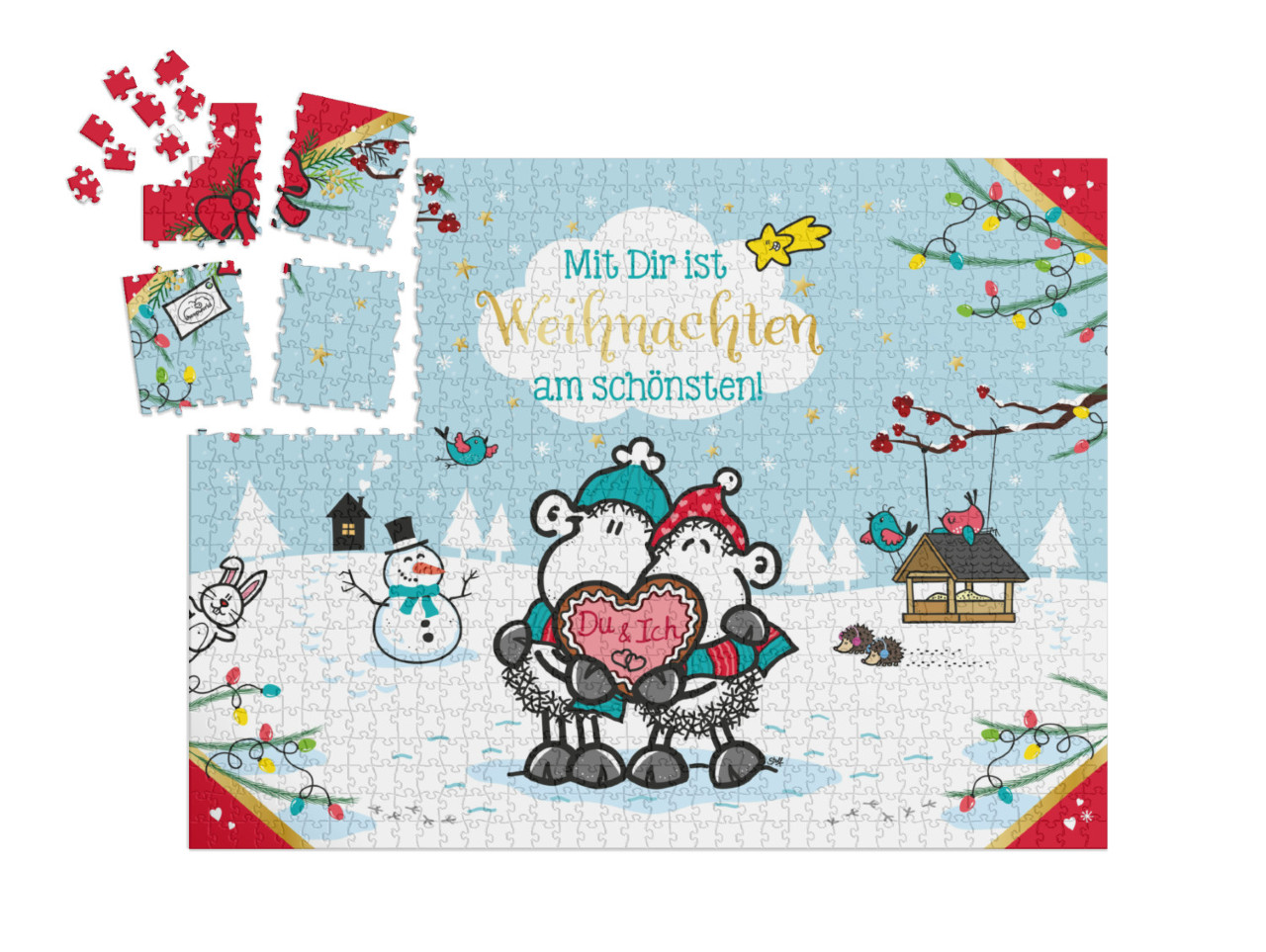 Puzzle-Adventskalender „sheepworld – Mit Dir“