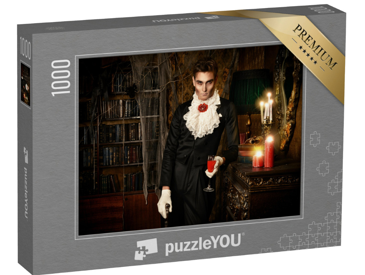 Puzzle 1000 Teile „Ein Vampir im eleganten Frack“