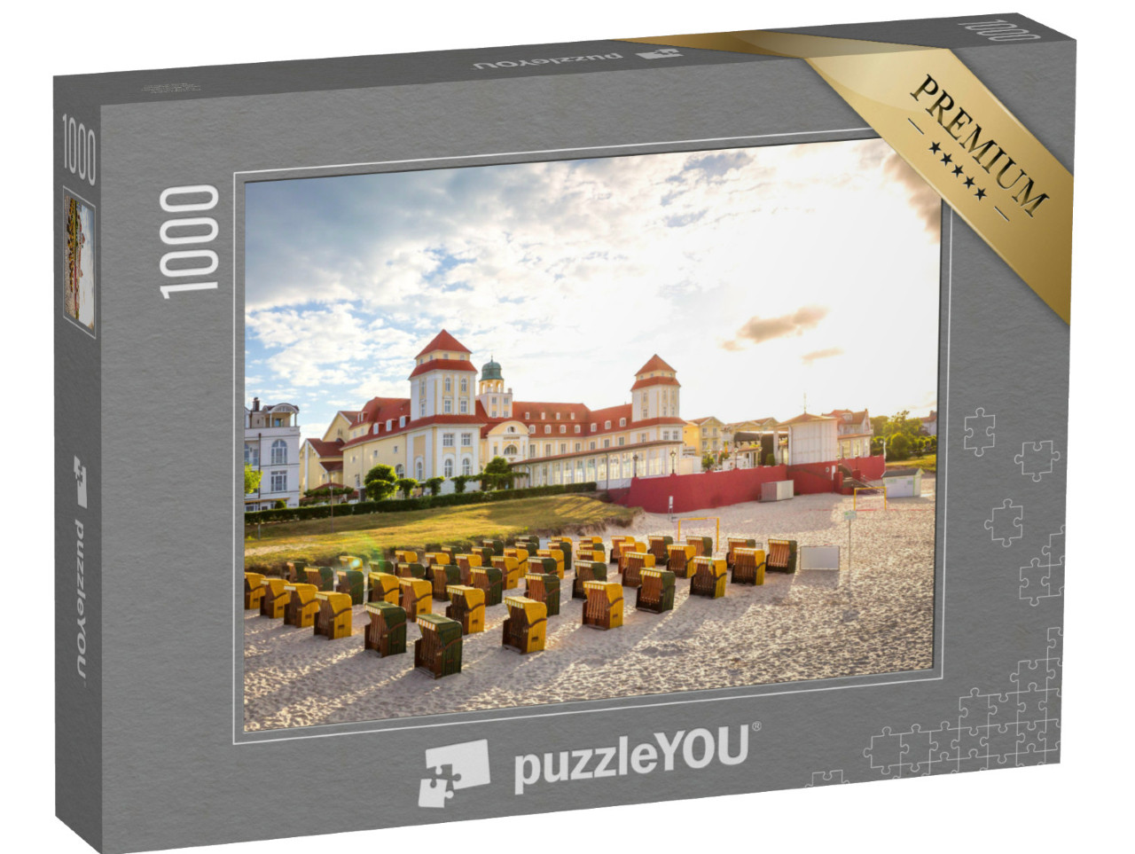 Puzzle 1000 Teile „Historisches Gebäude in Binz, Insel Rügen, Deutschland“