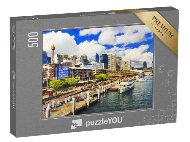 Puzzle 500 Teile „Die Promenade King Street Wharf in Sydney, Australien“
