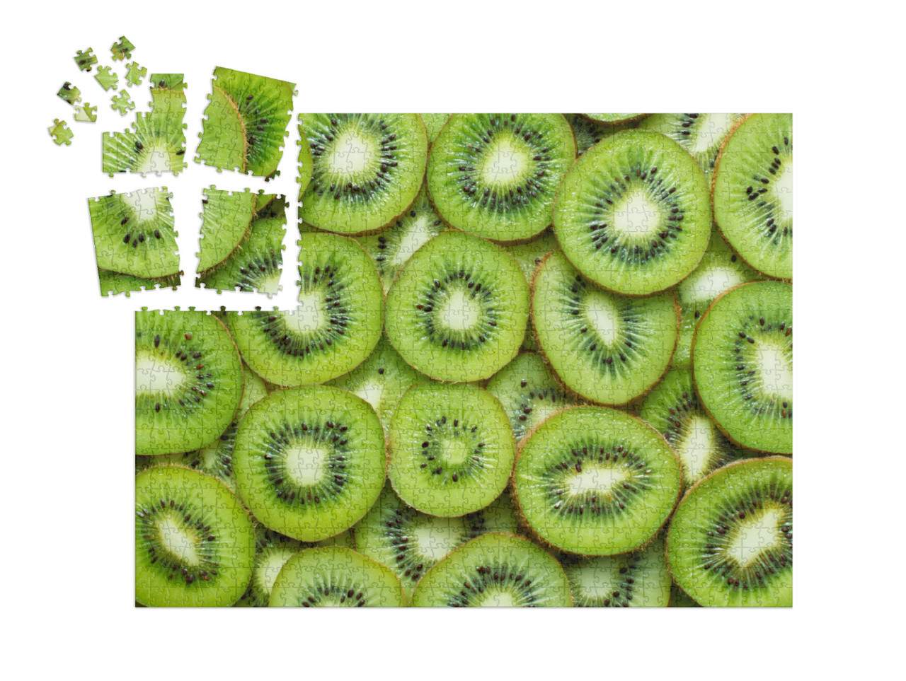 Puzzle „Frisch aufgeschnittene Kiwi“ | SMART SORTED® 1000 Teile