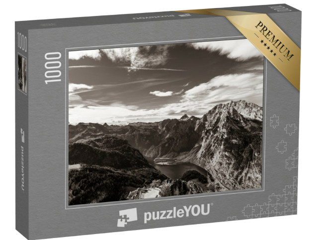 Puzzle 1000 Teile „Berchtesgadener Land: Bergblick vom Jennerberg aus“