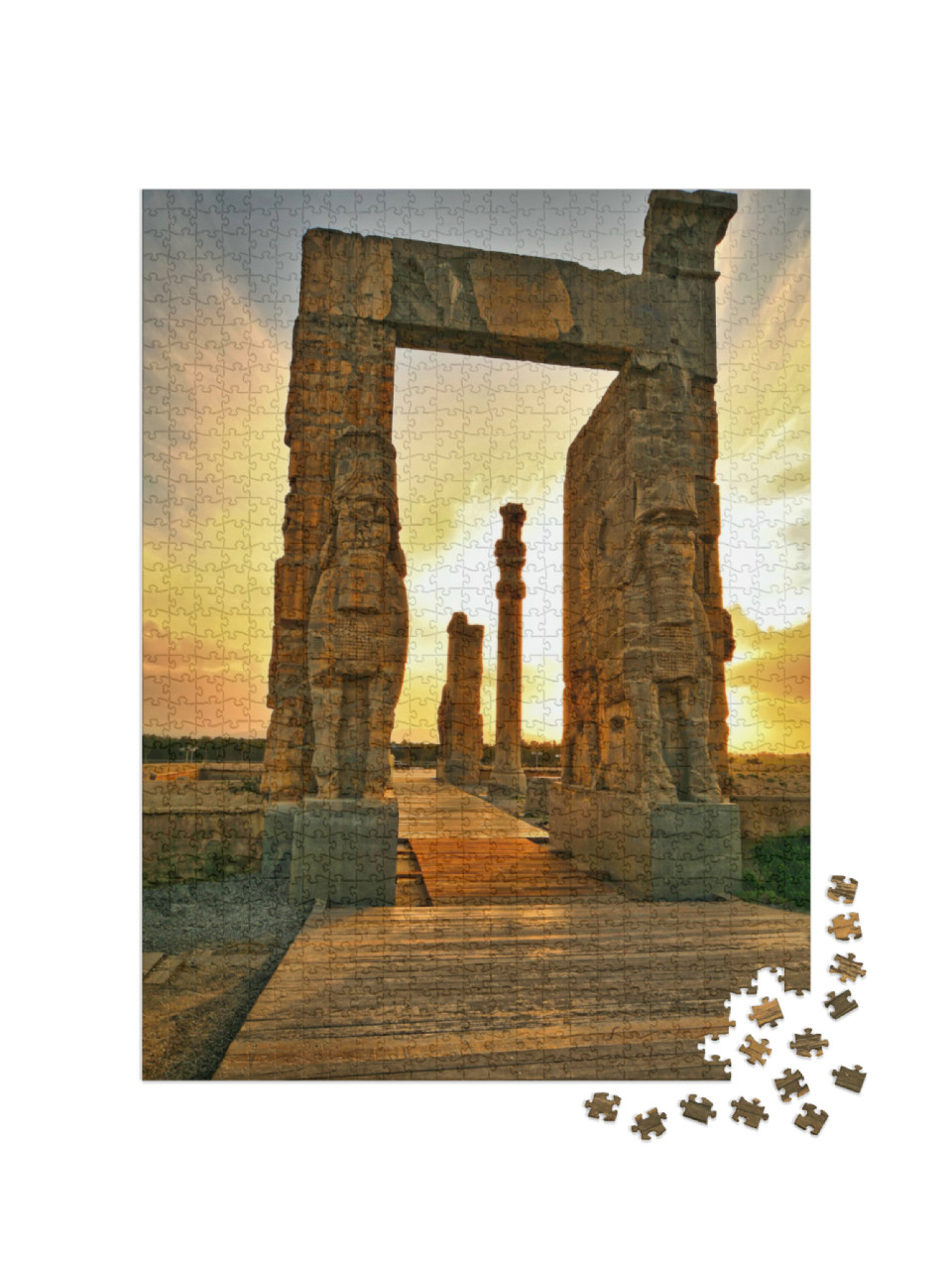 Puzzle 1000 Teile „Käfer-Tor von Persepolis, Fars, Shiraz“