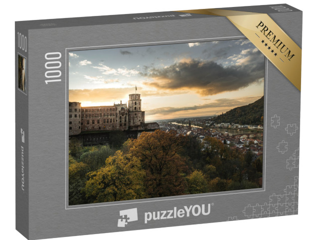 Puzzle 1000 Teile „Abendstimmung über Heidelberg“