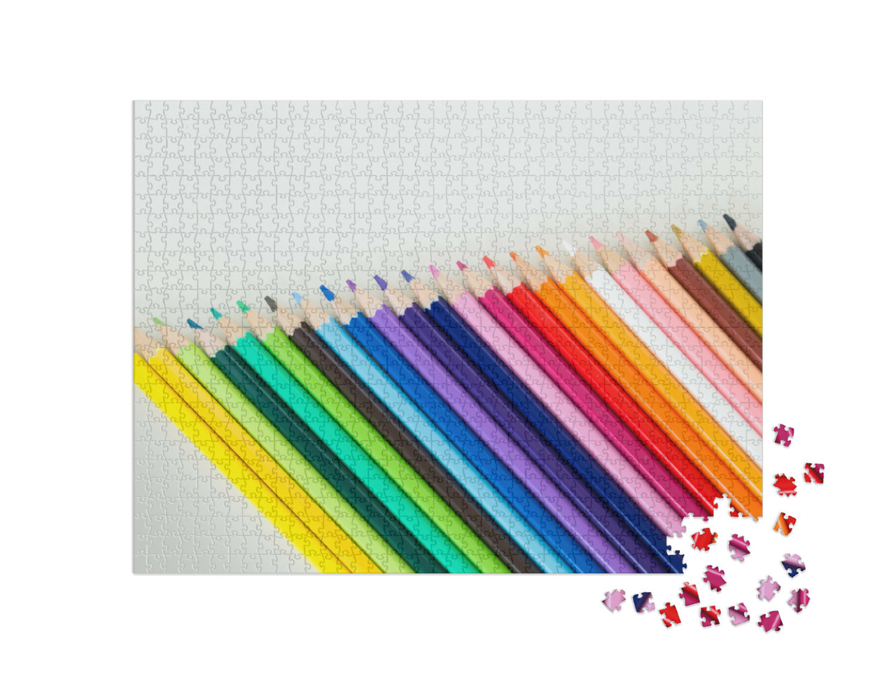 Puzzle 1000 Teile „Bunte Bleistifte“