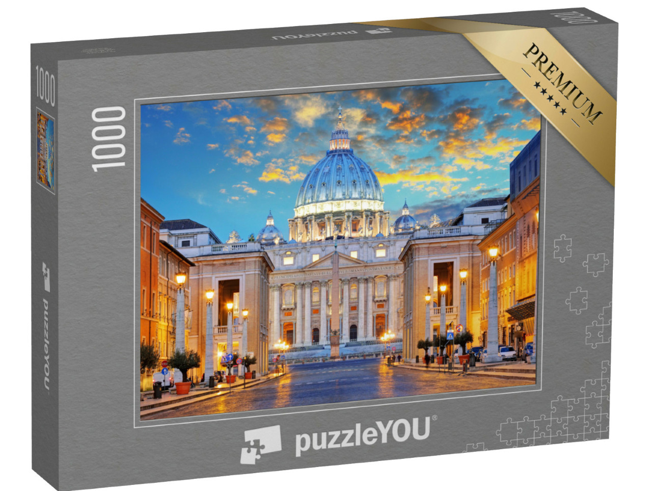 Puzzle 1000 Teile „Petersdom, Via della Conciliazione, Rom“