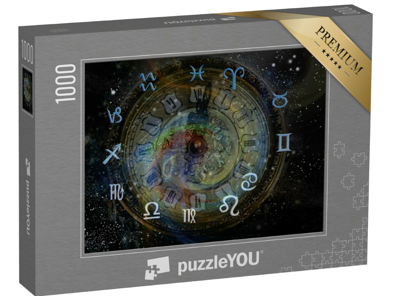 Puzzle 1000 Teile „Astrologie, zwölf Tierkreiszeichen“