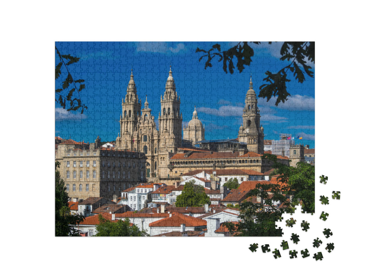 Puzzle 1000 Teile „Santiago de Compostela in der Provinz La Coruña, Spanien“