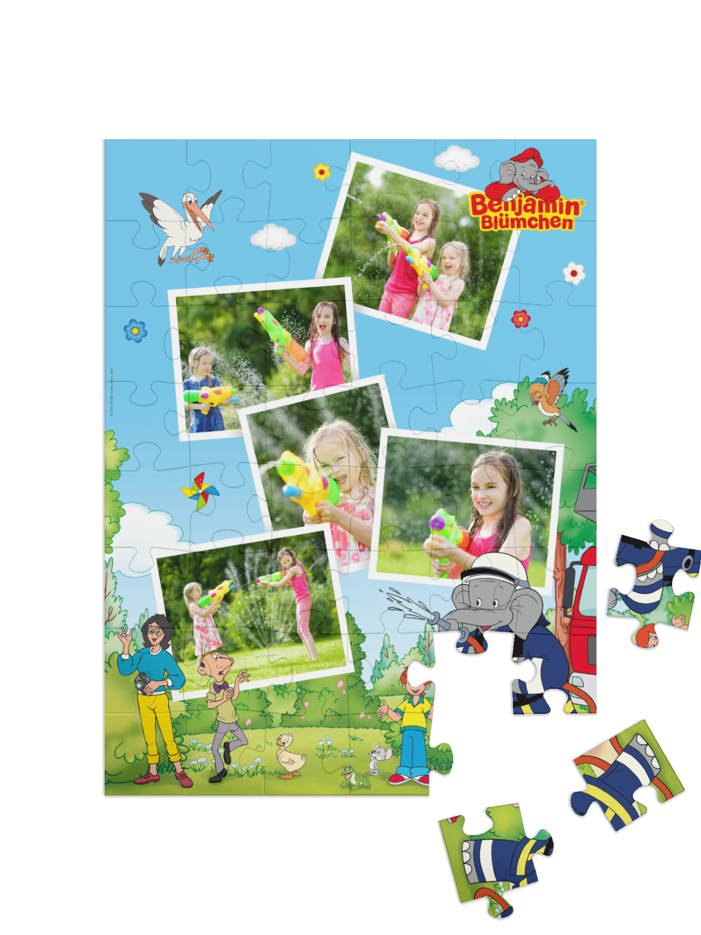 „Feuerwehr“ in Hochformat Collage