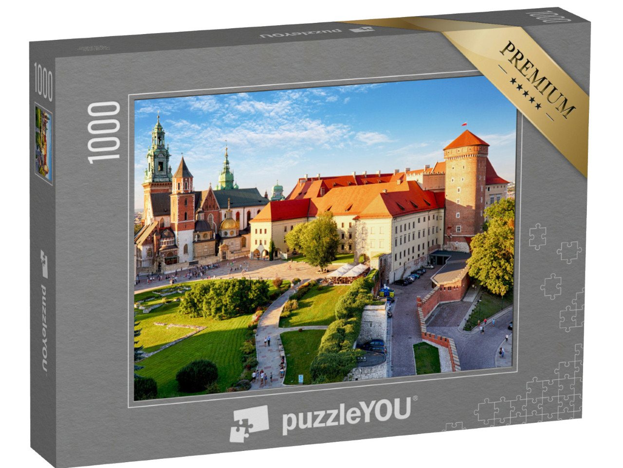 Puzzle 1000 Teile „Schloss Wawel bei Tag, Krakau“