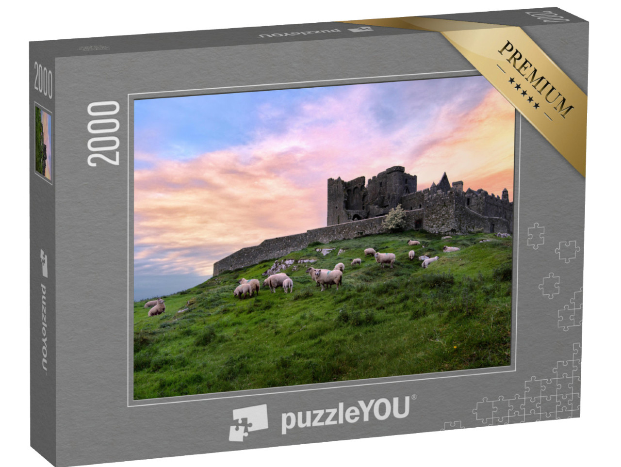 Puzzle 2000 Teile „Rock of Cashel, Burgruine, Irland“