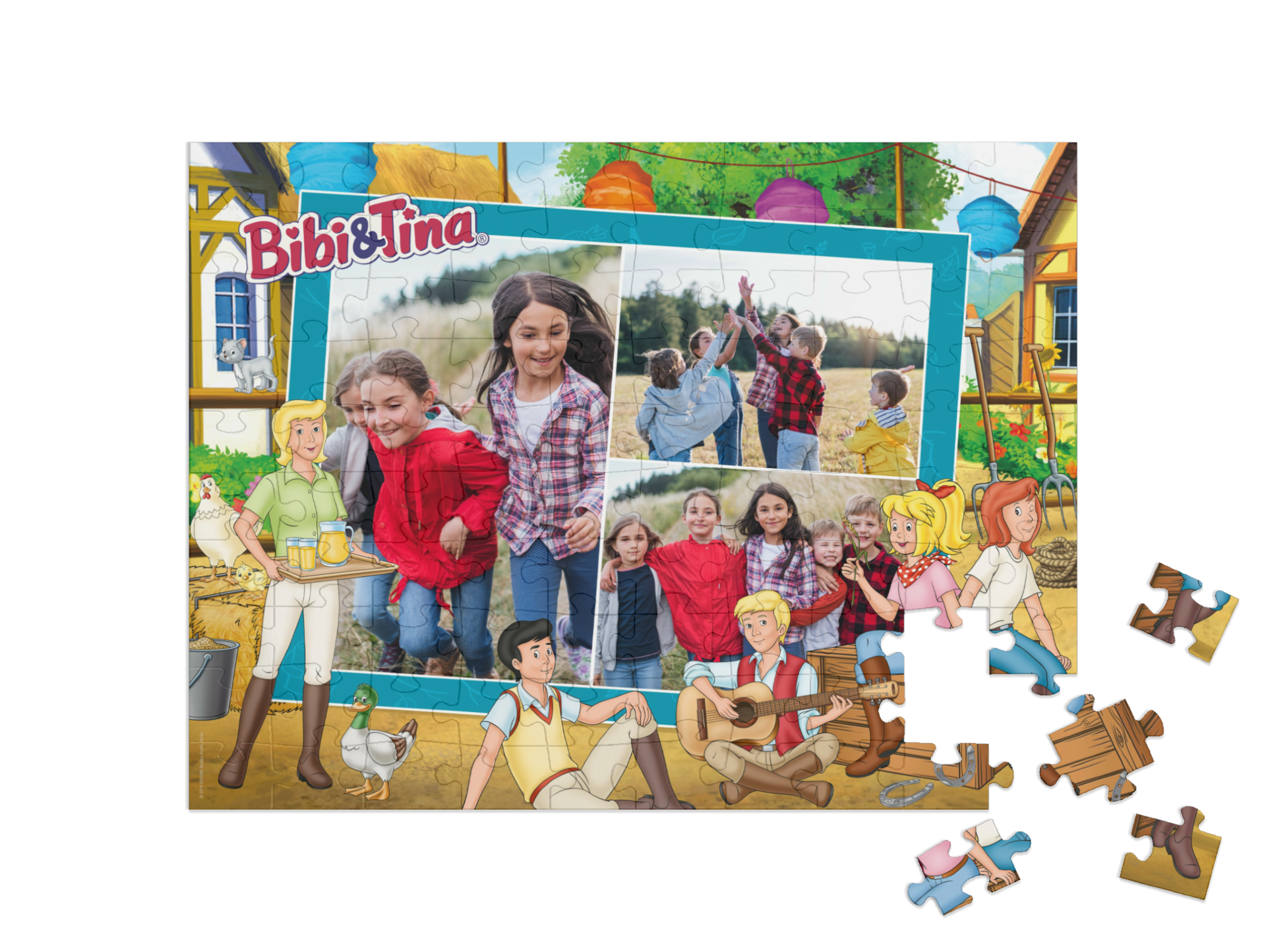 „Auf dem Martinshof“ in Querformat Collage