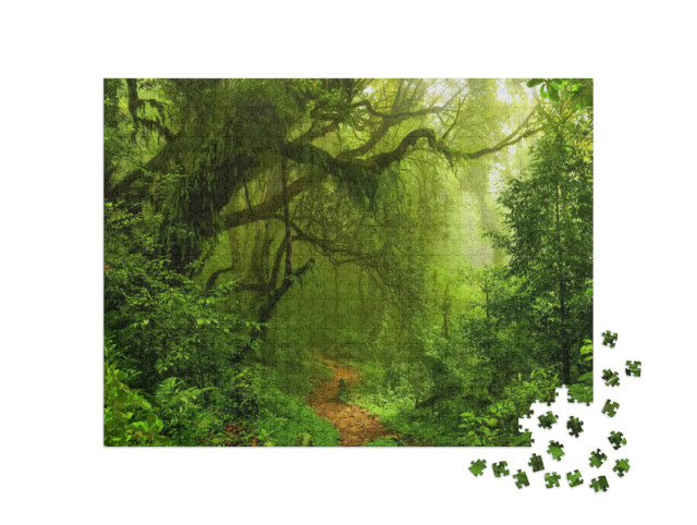 Puzzle 1000 Teile „Tiefe tropische Dschungel, Südostasien“
