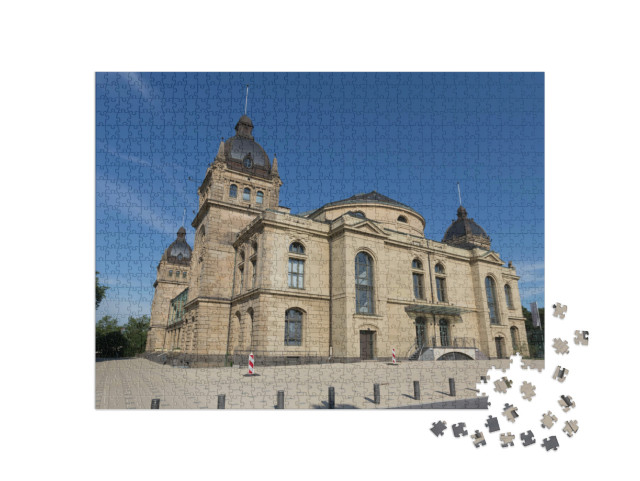 Puzzle 1000 Teile „Historische Stadthalle, Wuppertal“
