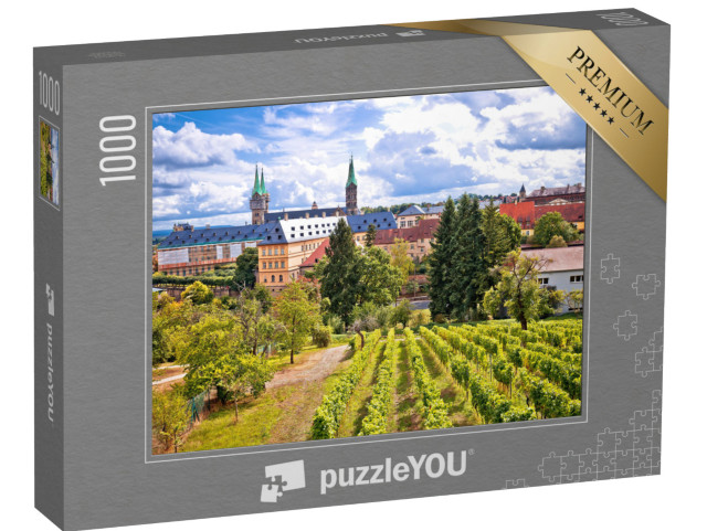 Puzzle 1000 Teile „Bamberg mit den Weinbergen des Michaelsbergs, Deutschland“